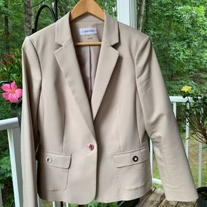 Calvin Klein, size 16, cream 2 piece suit.